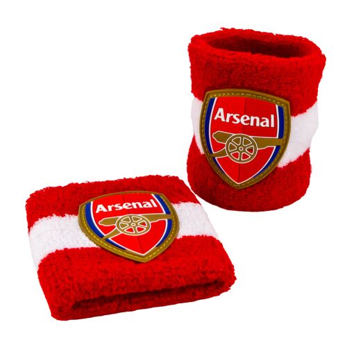 Pár Arsenal csuklópánt, piros-fehér csapatcímerrel - Csuklópánt