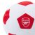 Arsenal FC plüss focilabda részlet piros és fehér panelekkel