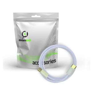 Dreamtech PD fonott kábel lila USB-C / USB-C 3A 60W 1M 140342229 - Dreamtech