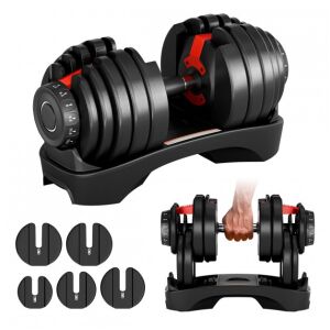 Állítható egykezes súlyzó és súlyzó készlet, 2, 5 kg és 24 kg között