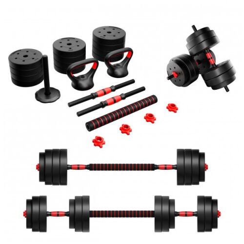 Állítható 20kg Bitumen Súlyzó és Rúdkészlet