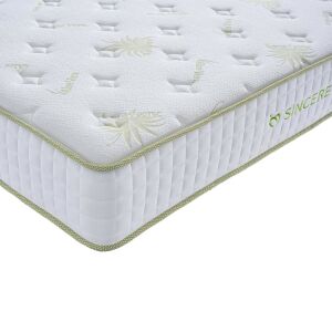 Moon Aloe 180x200x25cm táskarugós matrac, memóriahab aloe vera huzattal, 7 komfortzónás H4 kemény