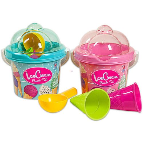 Két Androni Fagyis homokozó készlet - vödrök fagyi tölcsérekkel és kanállal