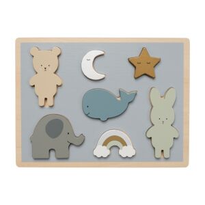 Fa formabeillesztő puzzle, macis/nyuszis Jabadabado