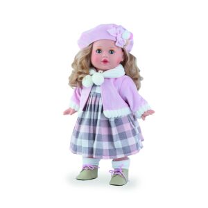 Marina&Pau baba - Tina rózsaszín kabátkával és sapkával