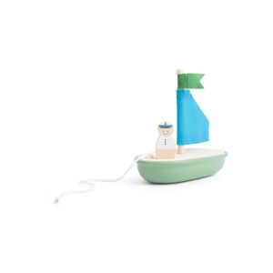 BS Toys - Vitorlás hajó kapitánnyal vízparti játék