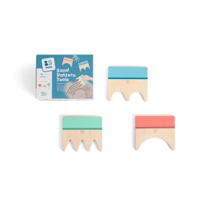 BS Toys Homokmintázó készlet csomagolással és három homokformázóval - Szabadtéri játék és felszerelés