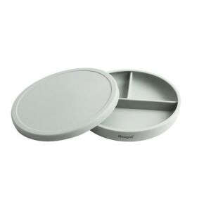 Osztott tányér szilikonfedővel, világoskék Magni