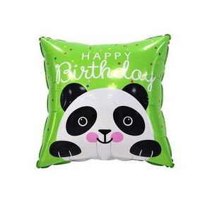 18 inch-es Vidám Panda Szülinapi Fólia Lufi