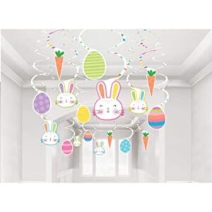 Húsvéti Mintás Spirális Függő Dekoráció - 30 db-os