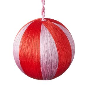 HANG ON cérnagömb karácsonyfadísz Ø 7 cm, piros-rózsaszín 140347688 - Karácsonyfadísz