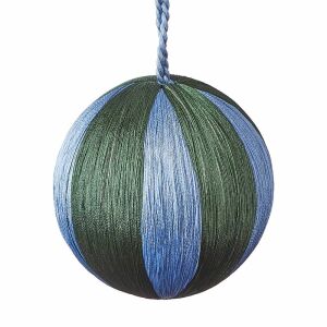 HANG ON cérnagömb karácsonyfadísz Ø 7 cm, zöld-kék 140347689 - Karácsonyfadísz