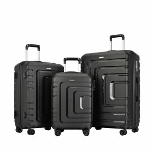 Set de 3 valize negre Bontour Charm - Accesorii pentru îmbrăcăminte