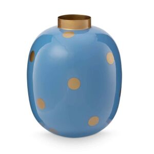 Декоративна ваза, метал, Pip Studio, Dots светло синьо/златно, 32 см, колекция Dot Delight 140354552 - Pip Studio
