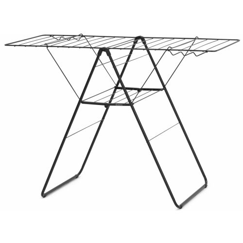 Brabantia Hangon 1004165 ruhaszárító, 20 m, 6 vállfa, állítható, gyerekzár, fekete/matt 167745189 - Ruhaszárító