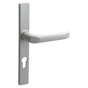 Felix szögletes Biztonsági Bejárati ajtókilincs 9006 Fehér alumínium 72mm PZ 140355765 - Výstavba&Renovácia