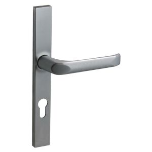 Felix szögletes Biztonsági Bejárati ajtókilincs Szatén króm 72mm PZ 140355768 - Bau & Renovierung