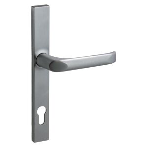 Felix szögletes Biztonsági Bejárati ajtókilincs Szatén króm 90mm PZ 140355907 - Bau & Renovierung