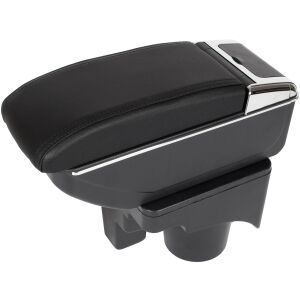 Čierna lakťová opierka do auta VW Golf 5 MK5 z ekokože - Opierky rúk do auta