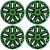 4 db-os 15 colos dísztárcsa készlet, Best Green-Fekete, Mercedes-Benz kompatibilis 140363210