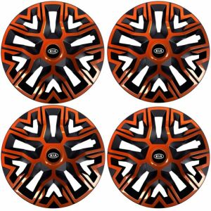 Set 4 Capace Roti 15 inchi (R15), Best Cupru-Negru, Compatibile Cu Kia