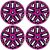 4 db-os 16 colos dísztárcsa készlet, Best Pink-Fekete, BMW kompatibilis 140364178