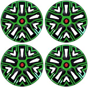 4 db-os 16 colos dísztárcsa készlet, Best Green-Fekete, Suzuki kompatibilis