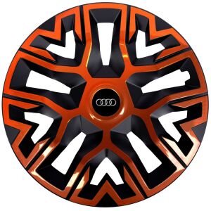 4 db-os 15 colos dísztárcsa készlet, réz-fekete színben, Audi kompatibilis