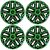 4 db-os 15 colos dísztárcsa készlet, Best Green-Fekete, Mini-kompatibilis 140364927