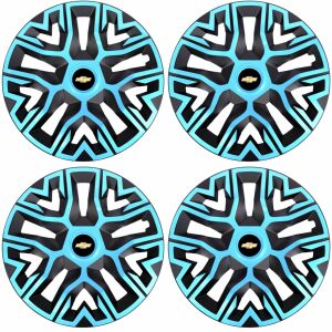 4 db-os kerékborító készlet 16"-os Best Azure-fekete, Chevrolet-kompatibilis