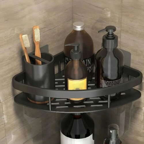 Sarok fürdőszobai szervező falikapoccsal 140369317