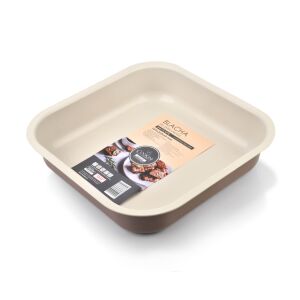 DELICATE bélyegzett tálca 26x26x6cm sütéshez NON-STICK CAFFE CREME COOKINI sütéshez