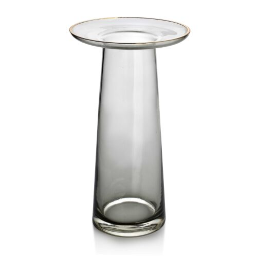 SERENITE Szürke üvegváz 25cm – Modern design díszítőelem 140369451