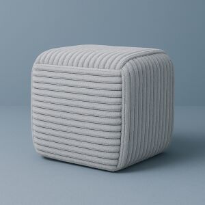 WIKI Puff 43x43x38 cm - Stílusos és kényelmes ülőalkalmatosság szürkében