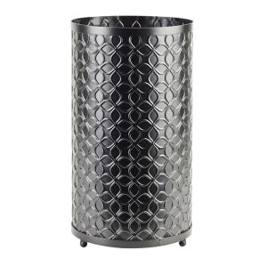 CEDRIC Fekete Parasol tároló, modern dizájn, 24 cm átmérő x 42,5 cm