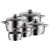 WMF Quality One Edelstahl-Topfset - Inox (5-teilig) (4000530736444) 140373411
