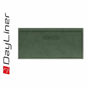 Dayliner agenda Sherwood fekvő zsebnaptár zöld 2026 140374277 - Irodai kiegészítő