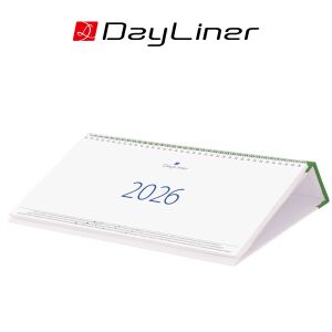 Dayliner asztali naptár Club fekvő zöld 2026 140374417 - Irodai kiegészítő