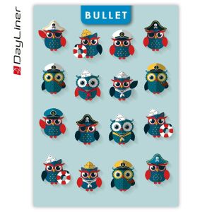 Dayliner notes Colors A5 Bullet Happynest Kalóz Kék 140375714 - Aláírókönyv