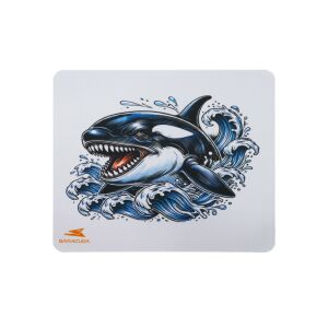 BARACUDA ORCA fehér gamer szövet egérpad 300x250mm (BGMP-71) 140378883 - Barracuda