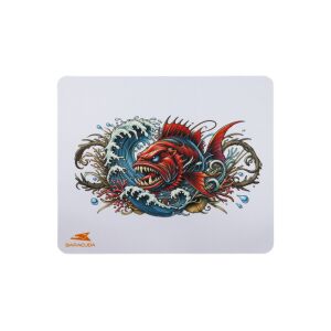 BARACUDA CORAL fehér gamer szövet egérpad 300x250mm (BGMP-41) 140380234 - Barracuda