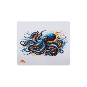 BARACUDA OCTOPUS fehér gamer szövet egérpad 300x250mm (BGMP-51) 140380235 - Barracuda