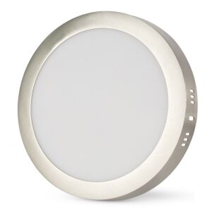 Avide LED Falra Szerelhető Kerek Mennyezeti Lámpa ALU Szatén Nikkel 18W NW 4000K (ACSMNW-R-18W-ALU-SN) 140380971 - LED panel