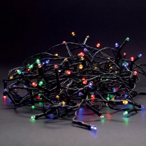 Entac 240 LED multicolor karácsonyi fényfüzér, 24m IP44, közelkép