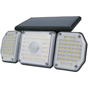 Entac Napelemes Műanyag Fali lámpa 2.3W SMD 3 fej mozgásérzékelővel + IR (ESL3H-122SMD-IR) 140381524 - Entac