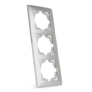 Entac Arnold Függőleges Fali Keret 3 Ezüst (ERWSVF3-ARN-S) 140382577 - Villanykapcsoló keret