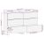 Széf 2 db 120 x 33,5 x 75 cm tömör mangófa Barna 140387611