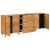 Széf 3 db 180 x 33,5 x 75 cm tömör mangófa Barna 140388457