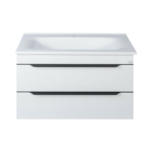 TMP VOX 100 FEHÉR fali fürdőszobabútor - öntött műmárvány mosdóval - 100 cm