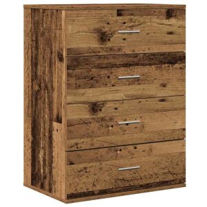 Széf fiókkal Régi fa 60 x 39 x 80 cm Faanyag 140390849 - Irodabútor